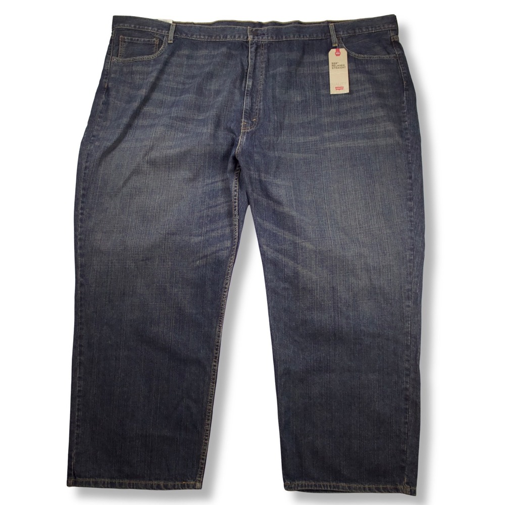 NWT Levis 559 Relaxed Straight Dark Wash Denim Jeans Mens Blue 62x32